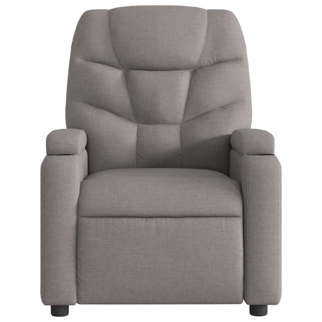 Fauteuil verstelbaar elektrisch stof taupe Fauteuils & Relaxfauteuils | Creëer jouw Trendy Thuis | Gratis bezorgd & Retour | Trendy.nl