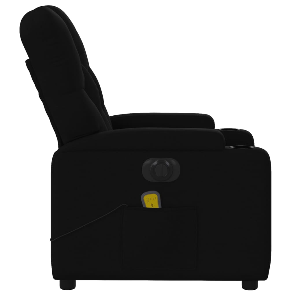 Massagestoel elektrisch verstelbaar stof zwart Fauteuils & Relaxfauteuils | Creëer jouw Trendy Thuis | Gratis bezorgd & Retour | Trendy.nl