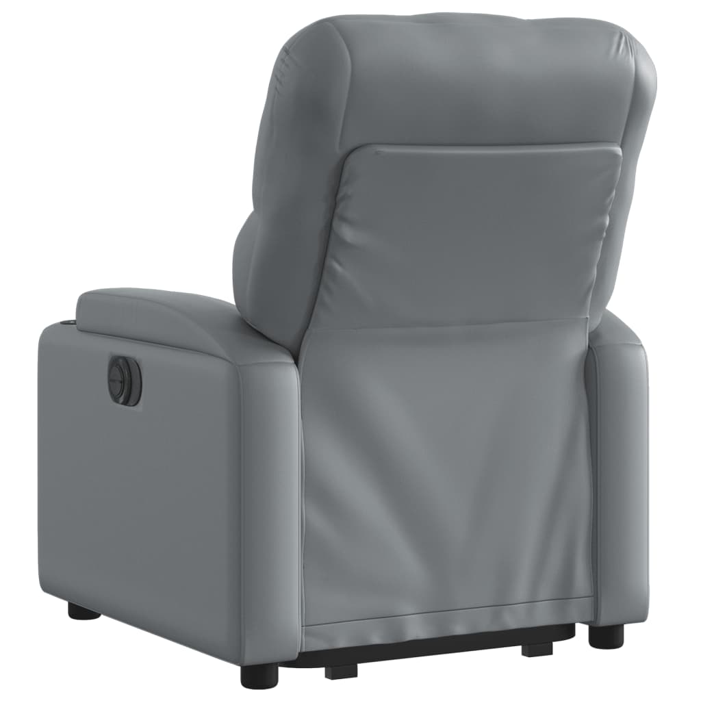 Sta-op-stoel kunstleer grijs Fauteuils & Relaxfauteuils | Creëer jouw Trendy Thuis | Gratis bezorgd & Retour | Trendy.nl