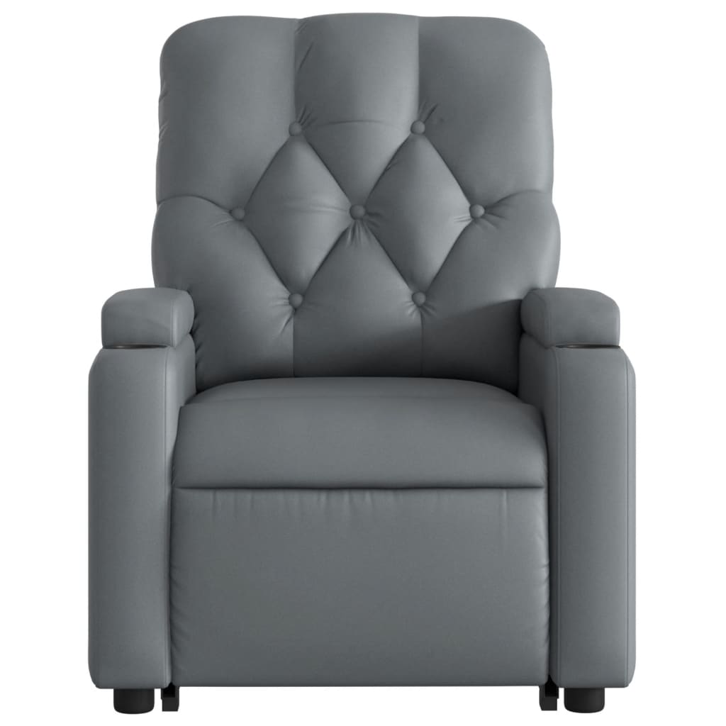 Sta-op-stoel kunstleer grijs Fauteuils & Relaxfauteuils | Creëer jouw Trendy Thuis | Gratis bezorgd & Retour | Trendy.nl