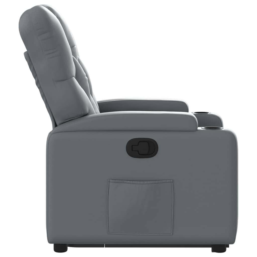 Sta-op-stoel kunstleer grijs Fauteuils & Relaxfauteuils | Creëer jouw Trendy Thuis | Gratis bezorgd & Retour | Trendy.nl