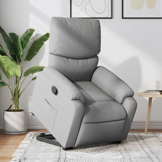 Sta-op-stoel verstelbaar stof lichtgrijs Fauteuils & Relaxfauteuils | Creëer jouw Trendy Thuis | Gratis bezorgd & Retour | Trendy.nl