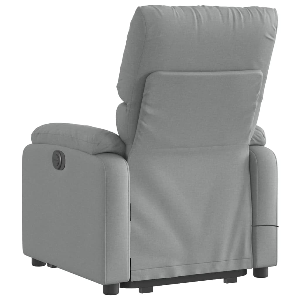 Sta-op-massagestoel verstelbaar stof lichtgrijs Fauteuils & Relaxfauteuils | Creëer jouw Trendy Thuis | Gratis bezorgd & Retour | Trendy.nl