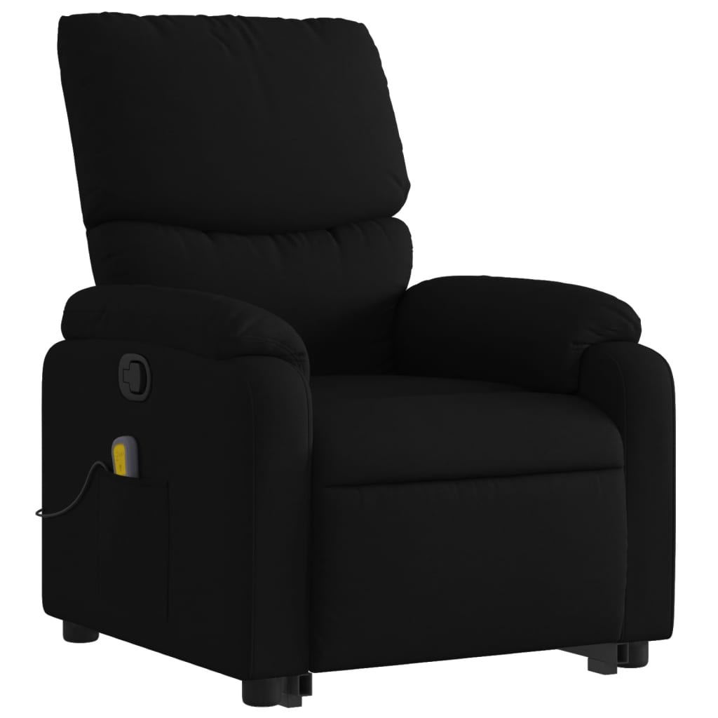 Sta-op-massagestoel verstelbaar stof zwart Fauteuils & Relaxfauteuils | Creëer jouw Trendy Thuis | Gratis bezorgd & Retour | Trendy.nl