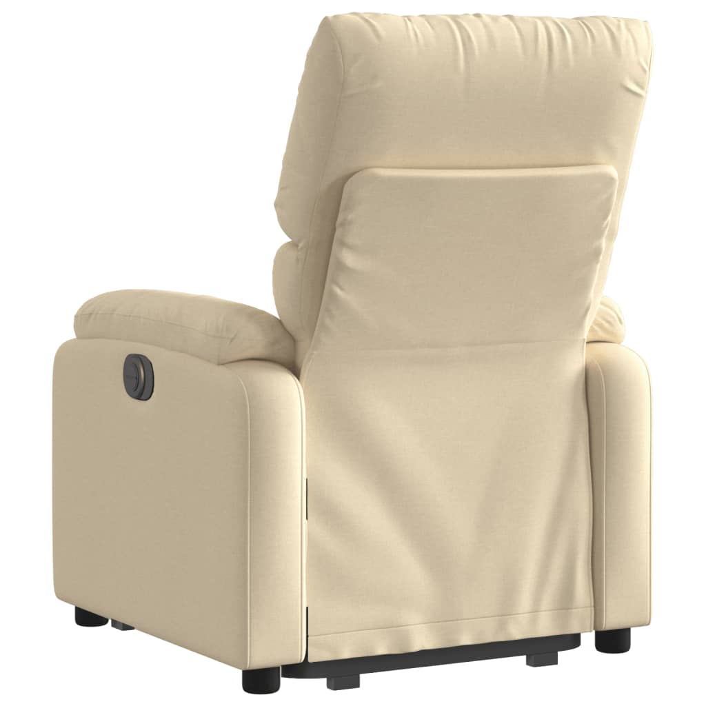 Sta-op-stoel elektrisch verstelbaar stof crèmekleurig Fauteuils & Relaxfauteuils | Creëer jouw Trendy Thuis | Gratis bezorgd & Retour | Trendy.nl