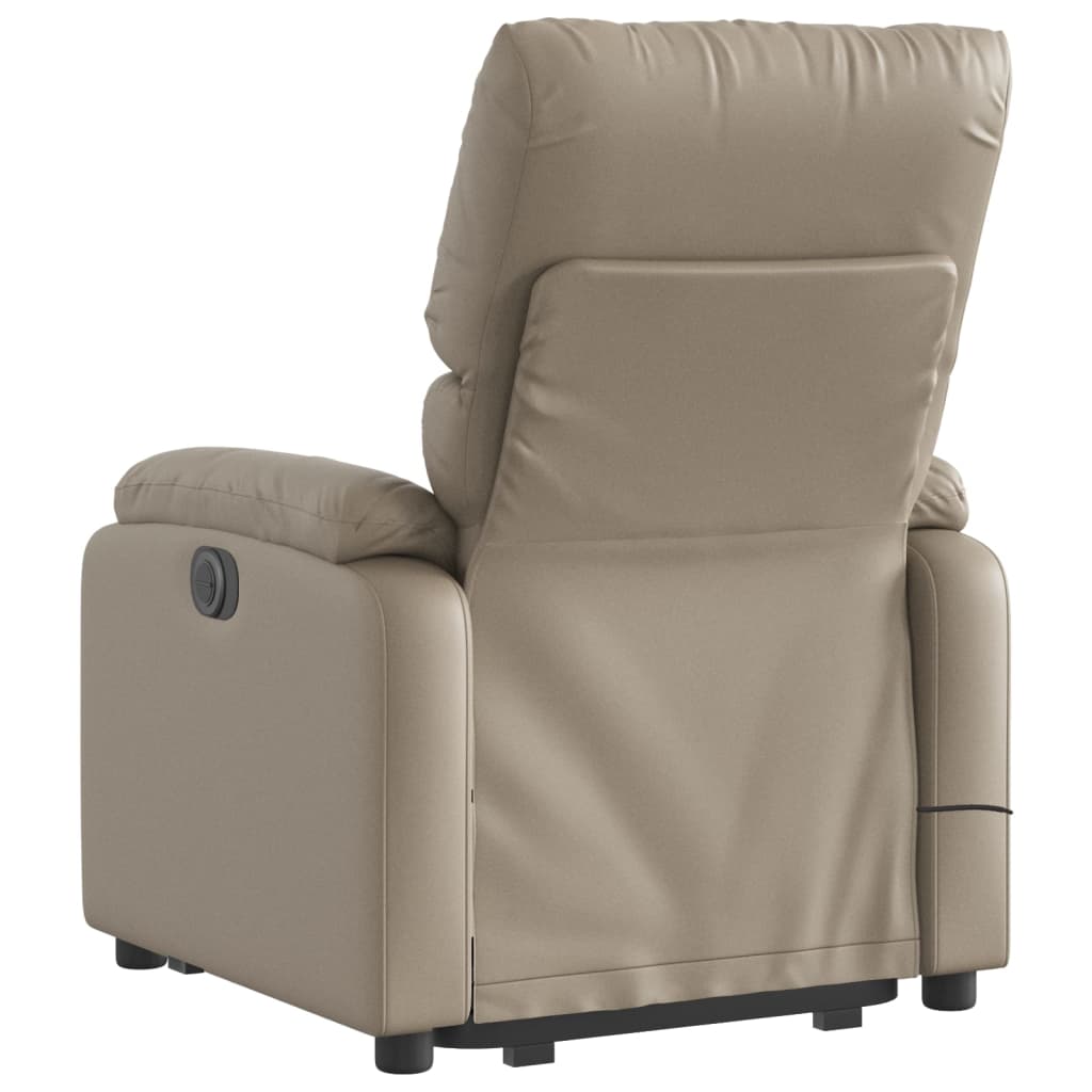 Sta-op-massagestoel elektrisch kunstleer cappuccinokleurig Fauteuils & Relaxfauteuils | Creëer jouw Trendy Thuis | Gratis bezorgd & Retour | Trendy.nl