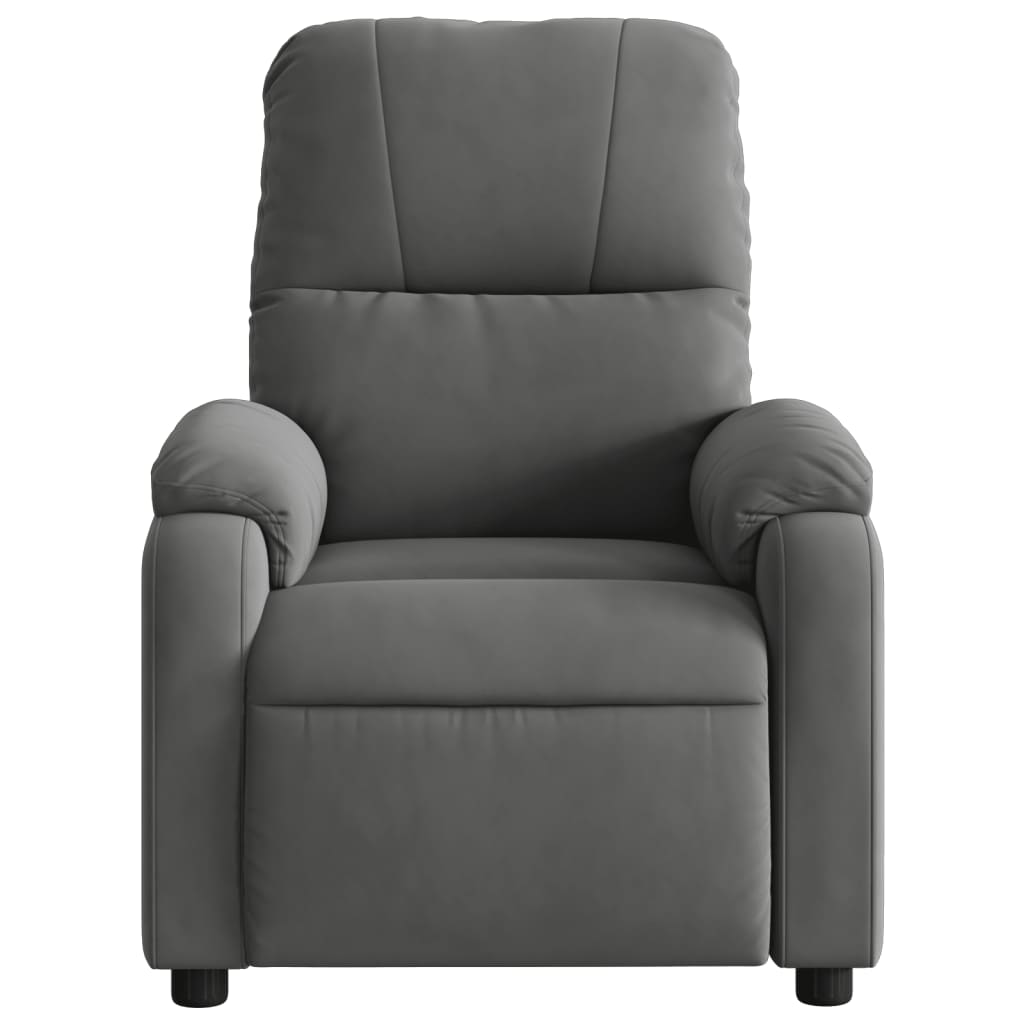 Fauteuil verstelbaar elektrisch microvezelstof donkergrijs Fauteuils & Relaxfauteuils | Creëer jouw Trendy Thuis | Gratis bezorgd & Retour | Trendy.nl