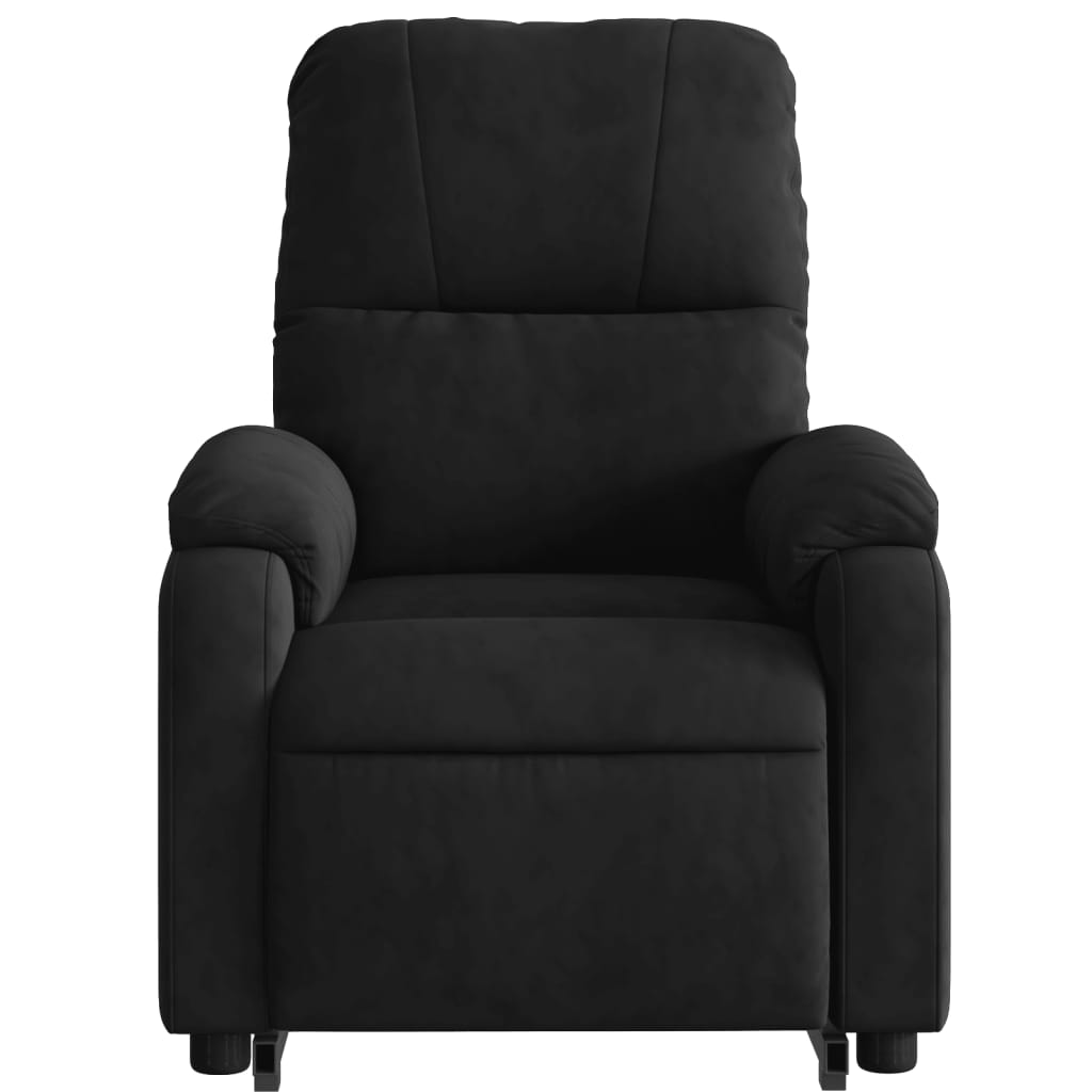 Sta-op-stoel verstelbaar microvezelstof zwart Fauteuils & Relaxfauteuils | Creëer jouw Trendy Thuis | Gratis bezorgd & Retour | Trendy.nl