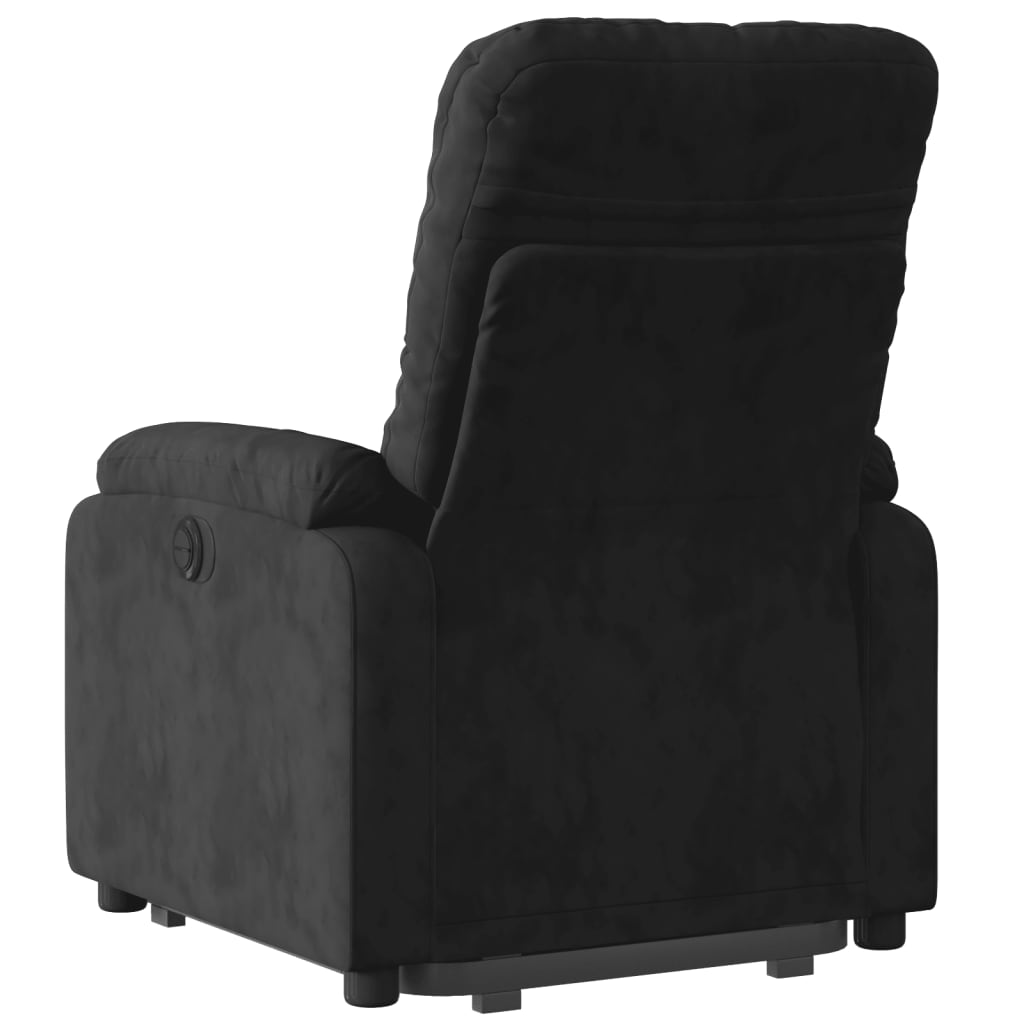 Sta-op-stoel verstelbaar microvezelstof zwart Fauteuils & Relaxfauteuils | Creëer jouw Trendy Thuis | Gratis bezorgd & Retour | Trendy.nl