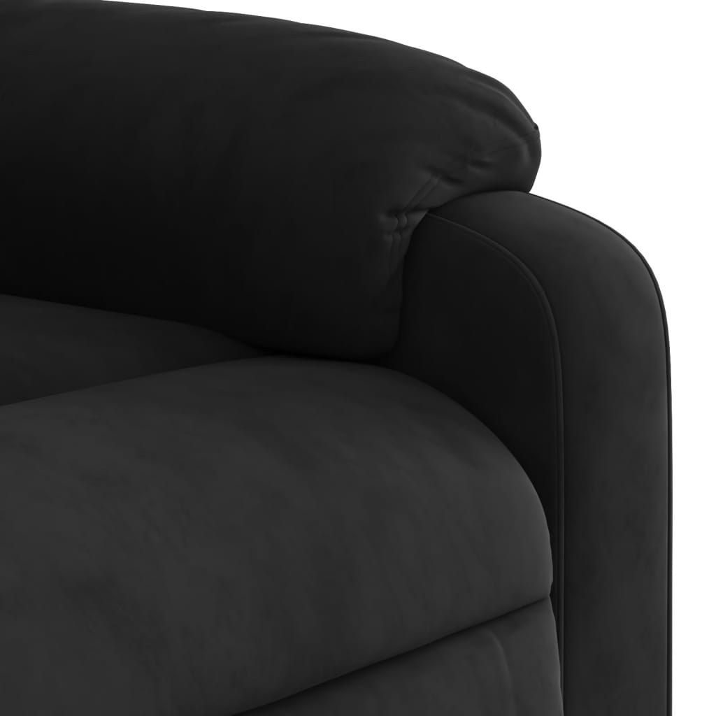 Sta-op-stoel verstelbaar microvezelstof zwart Fauteuils & Relaxfauteuils | Creëer jouw Trendy Thuis | Gratis bezorgd & Retour | Trendy.nl