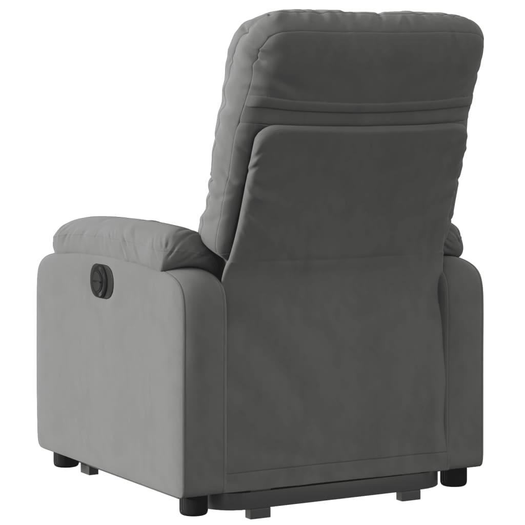 Sta-op-stoel elektrisch verstelbaar microvezelstof donkergrijs Fauteuils & Relaxfauteuils | Creëer jouw Trendy Thuis | Gratis bezorgd & Retour | Trendy.nl