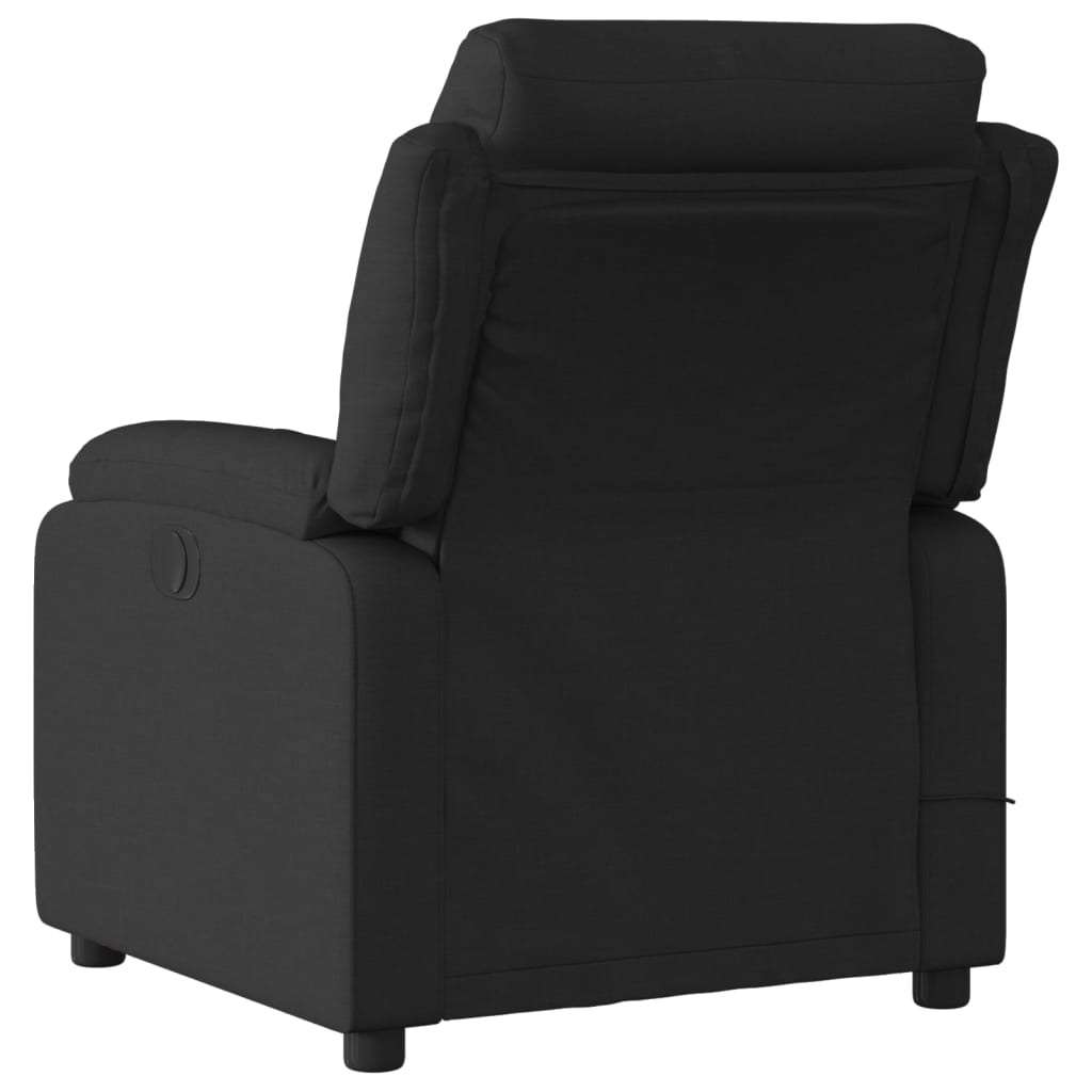 Massagestoel elektrisch verstelbaar stof zwart Fauteuils & Relaxfauteuils | Creëer jouw Trendy Thuis | Gratis bezorgd & Retour | Trendy.nl