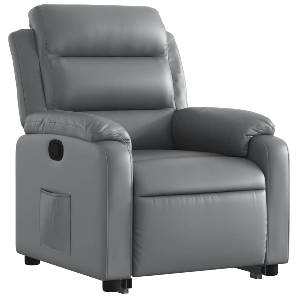 Sta-op-stoel kunstleer grijs Fauteuils & Relaxfauteuils | Creëer jouw Trendy Thuis | Gratis bezorgd & Retour | Trendy.nl