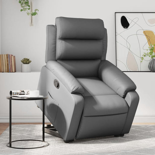 Sta-op-stoel kunstleer grijs Fauteuils & Relaxfauteuils | Creëer jouw Trendy Thuis | Gratis bezorgd & Retour | Trendy.nl