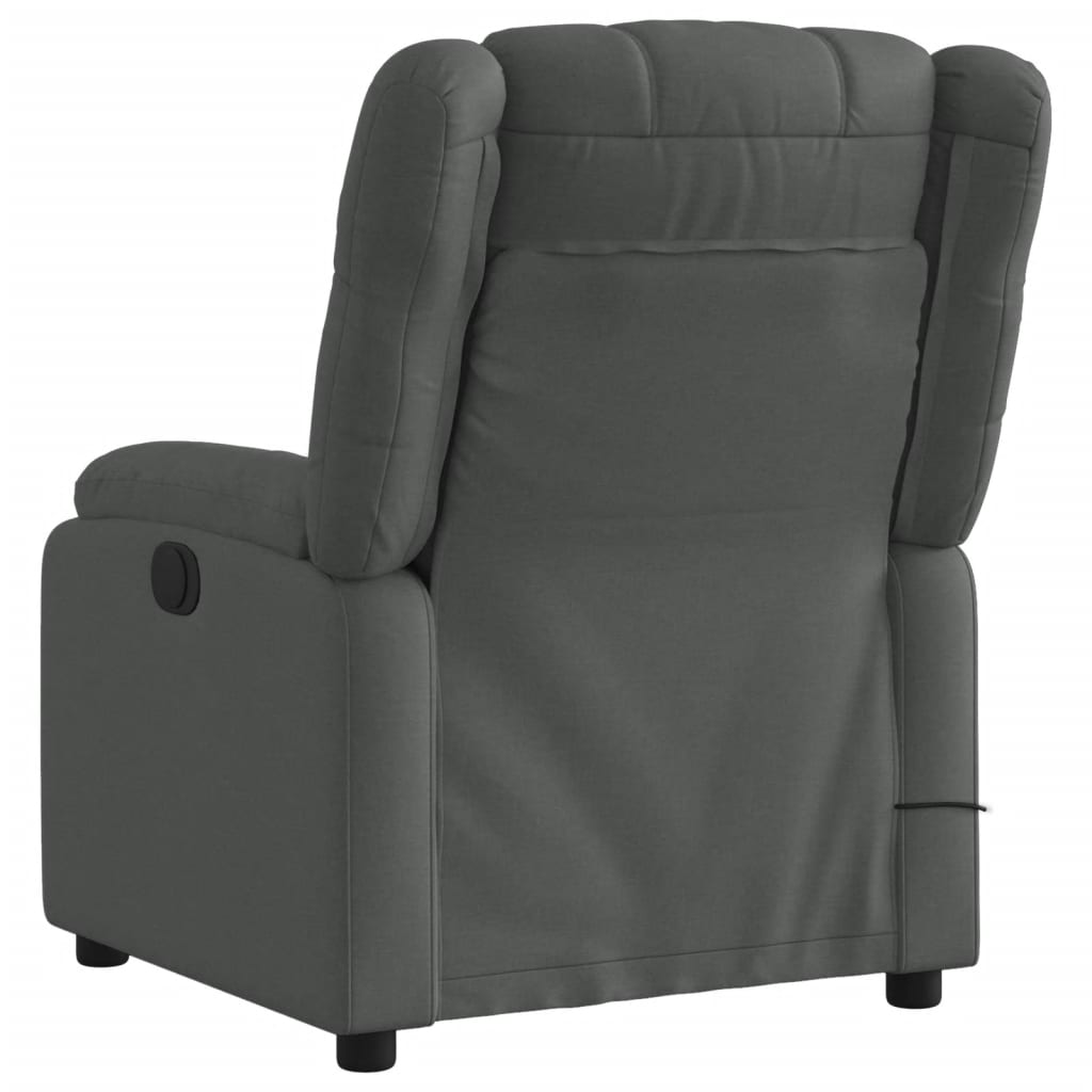 Massagestoel elektrisch verstelbaar stof donkergrijs Fauteuils & Relaxfauteuils | Creëer jouw Trendy Thuis | Gratis bezorgd & Retour | Trendy.nl