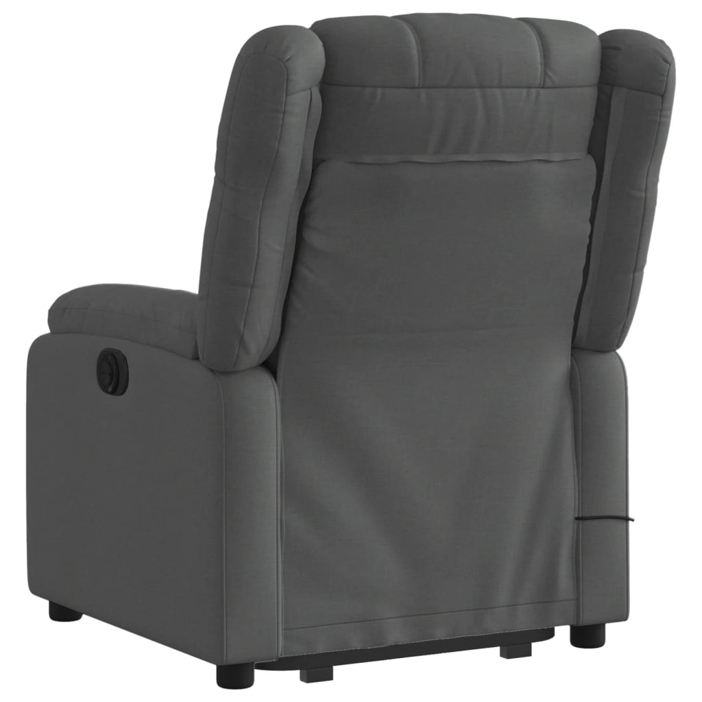 Sta-op-massagestoel elektrisch verstelbaar stof donkergrijs Fauteuils & Relaxfauteuils | Creëer jouw Trendy Thuis | Gratis bezorgd & Retour | Trendy.nl