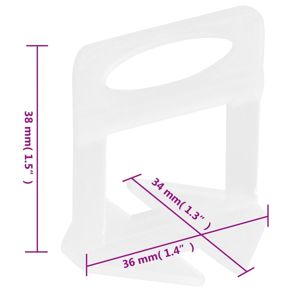 Nivelleerklemmen voor tegels 2500 st 1 mm