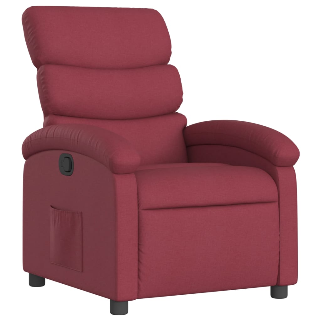 Fauteuil verstelbaar stof wijnrood Fauteuils & Relaxfauteuils | Creëer jouw Trendy Thuis | Gratis bezorgd & Retour | Trendy.nl