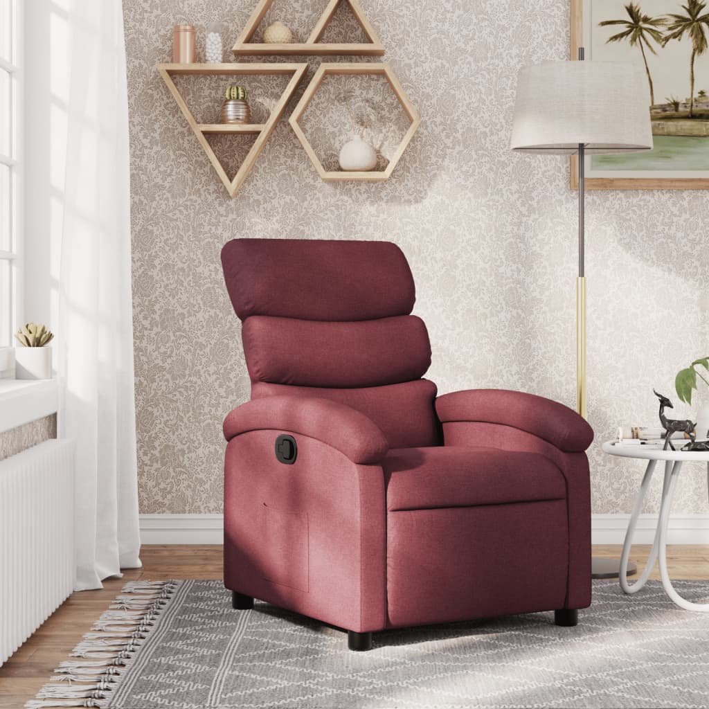 Fauteuil verstelbaar stof wijnrood Fauteuils & Relaxfauteuils | Creëer jouw Trendy Thuis | Gratis bezorgd & Retour | Trendy.nl