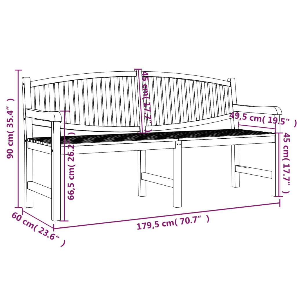 3-delige Tuinset massief teakhout Tuinsets | Creëer jouw Trendy Thuis | Gratis bezorgd & Retour | Trendy.nl