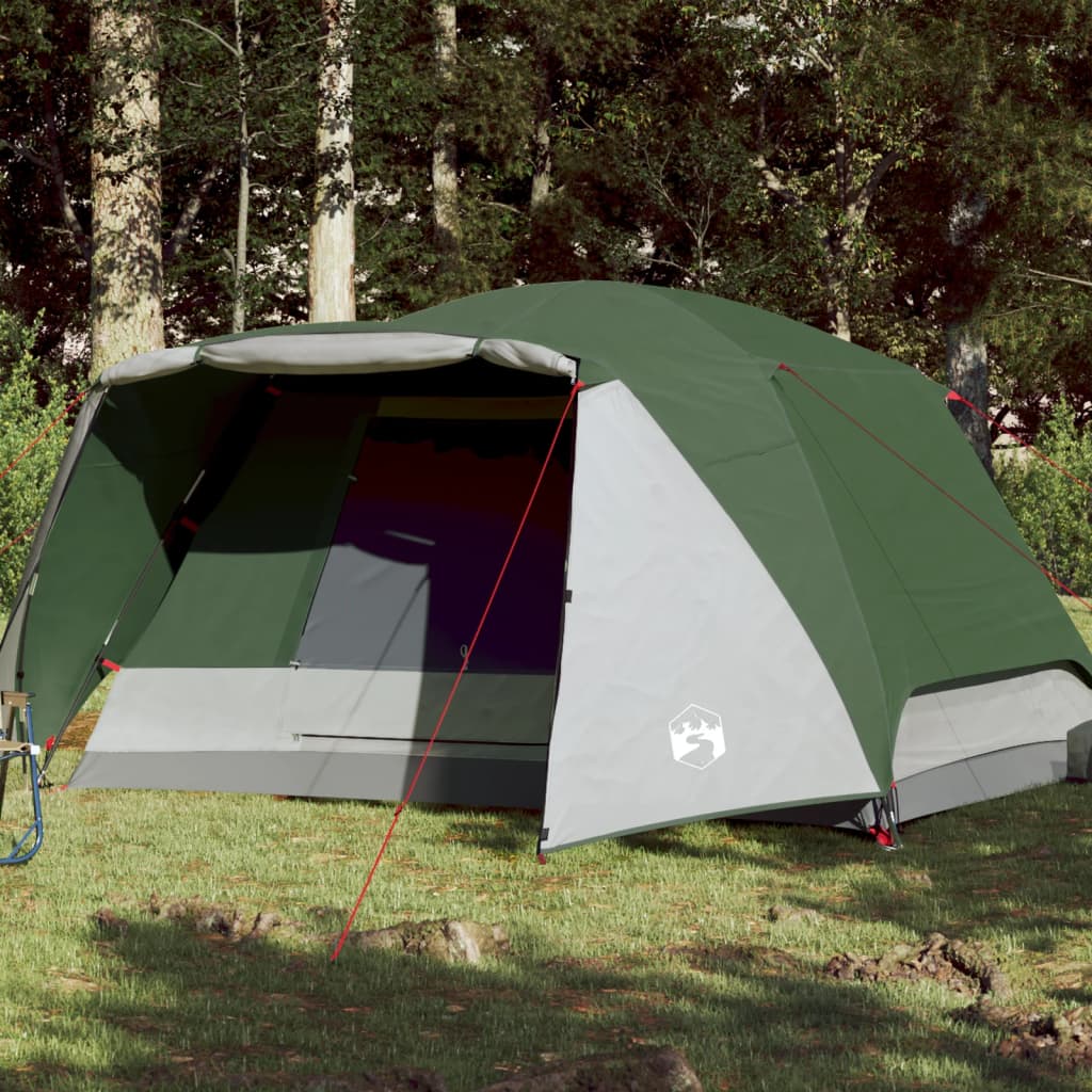 Tent 6-persoons 412x370x190 cm 190T taft groen Tenten | Creëer jouw Trendy Thuis | Gratis bezorgd & Retour | Trendy.nl