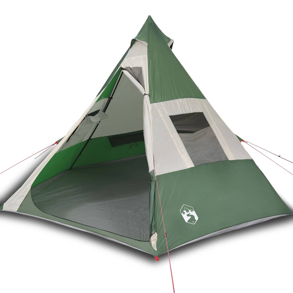 Tent 7-persoons 350x350x280 cm 185T taft groen Tenten | Creëer jouw Trendy Thuis | Gratis bezorgd & Retour | Trendy.nl