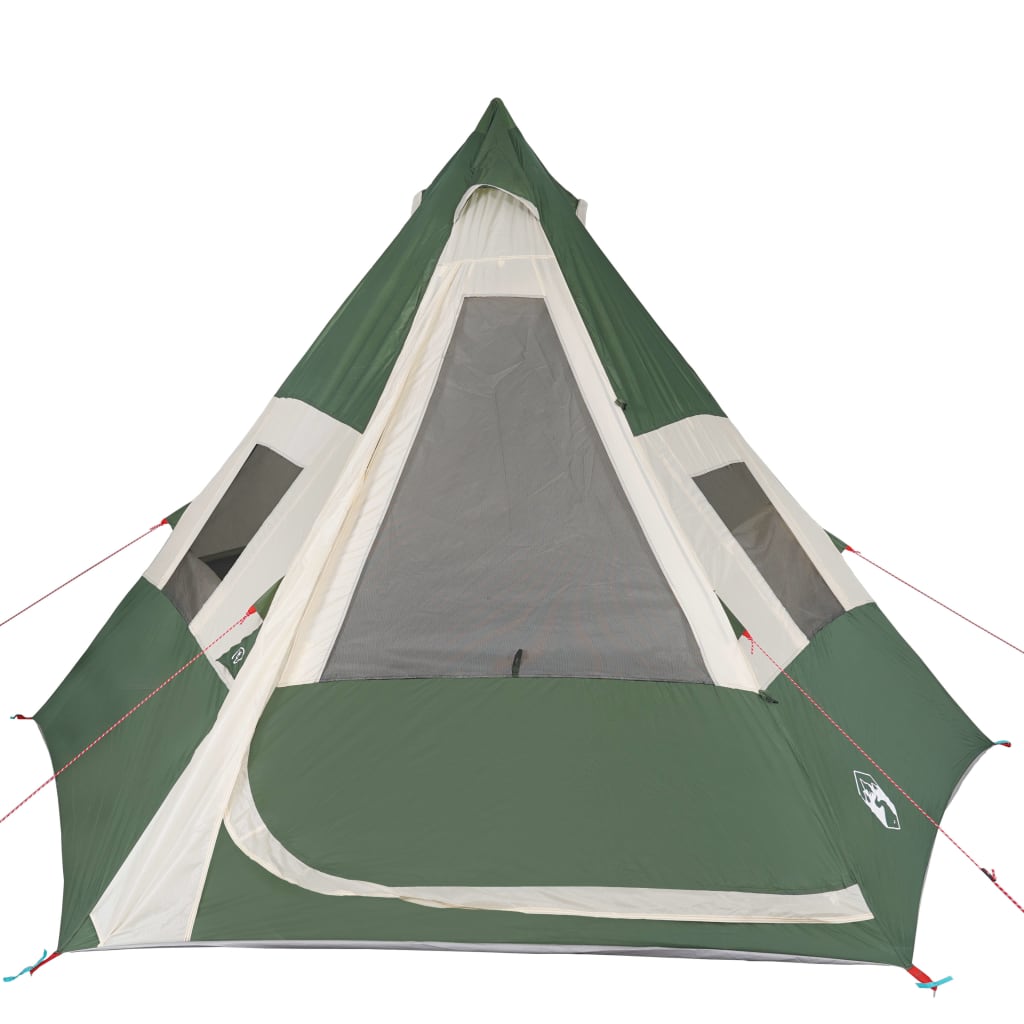 Tent 7-persoons 350x350x280 cm 185T taft groen Tenten | Creëer jouw Trendy Thuis | Gratis bezorgd & Retour | Trendy.nl