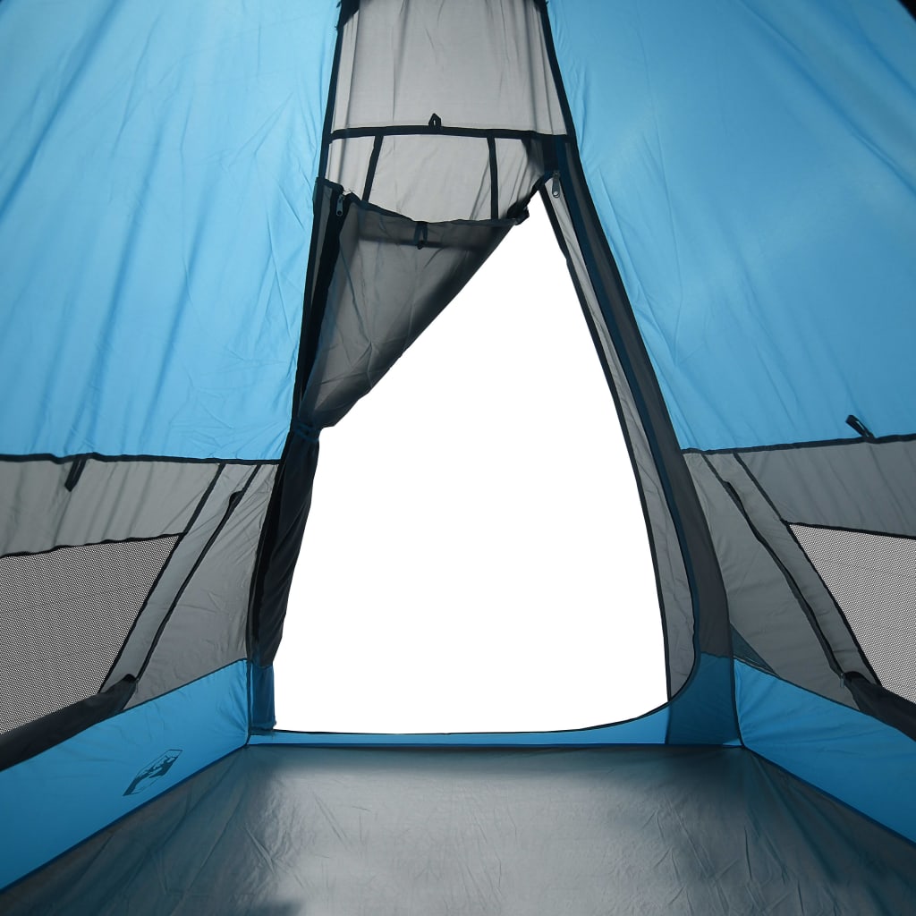 Tent 7-persoons 350x350x280 cm 185T taft blauw Tenten | Creëer jouw Trendy Thuis | Gratis bezorgd & Retour | Trendy.nl
