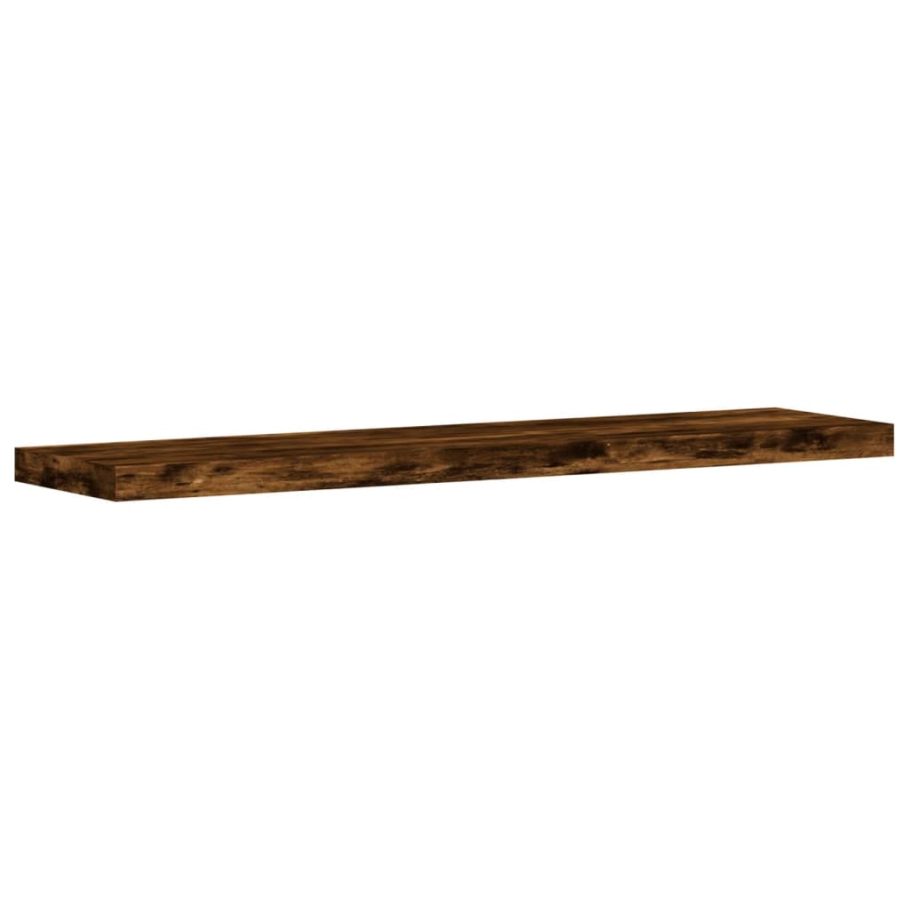 Wandschappen 4 st 40x10x1,5 cm bewerkt hout gerookt eikenkleur Boekenkasten & wandplanken | Creëer jouw Trendy Thuis | Gratis bezorgd & Retour | Trendy.nl