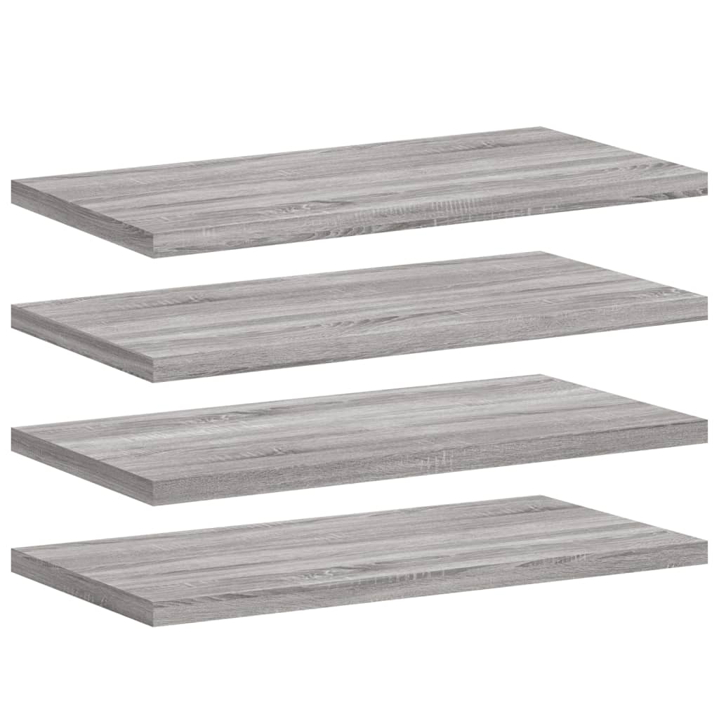 Wandschappen 4 st 40x20x1,5 cm bewerkt hout grijs sonoma eiken Boekenkasten & wandplanken | Creëer jouw Trendy Thuis | Gratis bezorgd & Retour | Trendy.nl