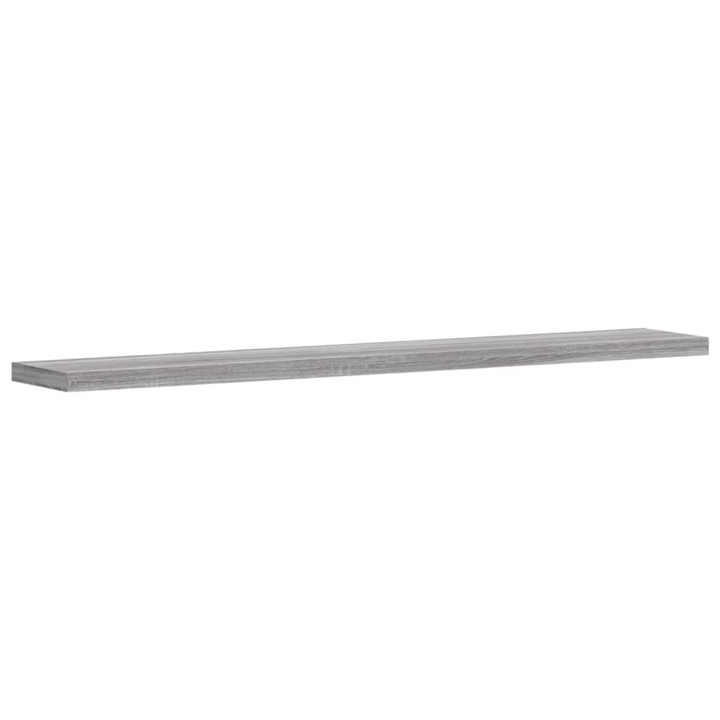 Wandschappen 4 st 60x10x1,5 cm bewerkt hout grijs sonoma eiken Boekenkasten & wandplanken | Creëer jouw Trendy Thuis | Gratis bezorgd & Retour | Trendy.nl