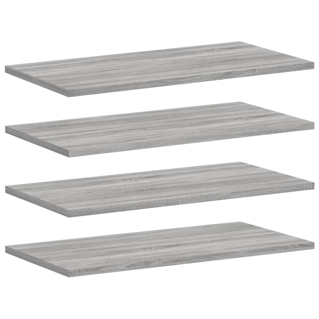 Wandschappen 4 st 60x30x1,5 cm bewerkt hout grijs sonoma eiken Boekenkasten & wandplanken | Creëer jouw Trendy Thuis | Gratis bezorgd & Retour | Trendy.nl