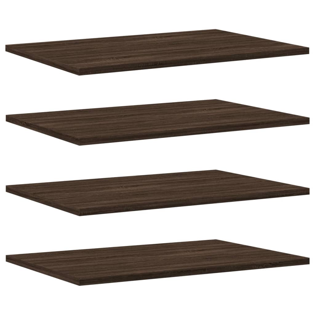 Wandschappen 4 st 60x40x1,5 cm bewerkt hout bruin eikenkleur Boekenkasten & wandplanken | Creëer jouw Trendy Thuis | Gratis bezorgd & Retour | Trendy.nl