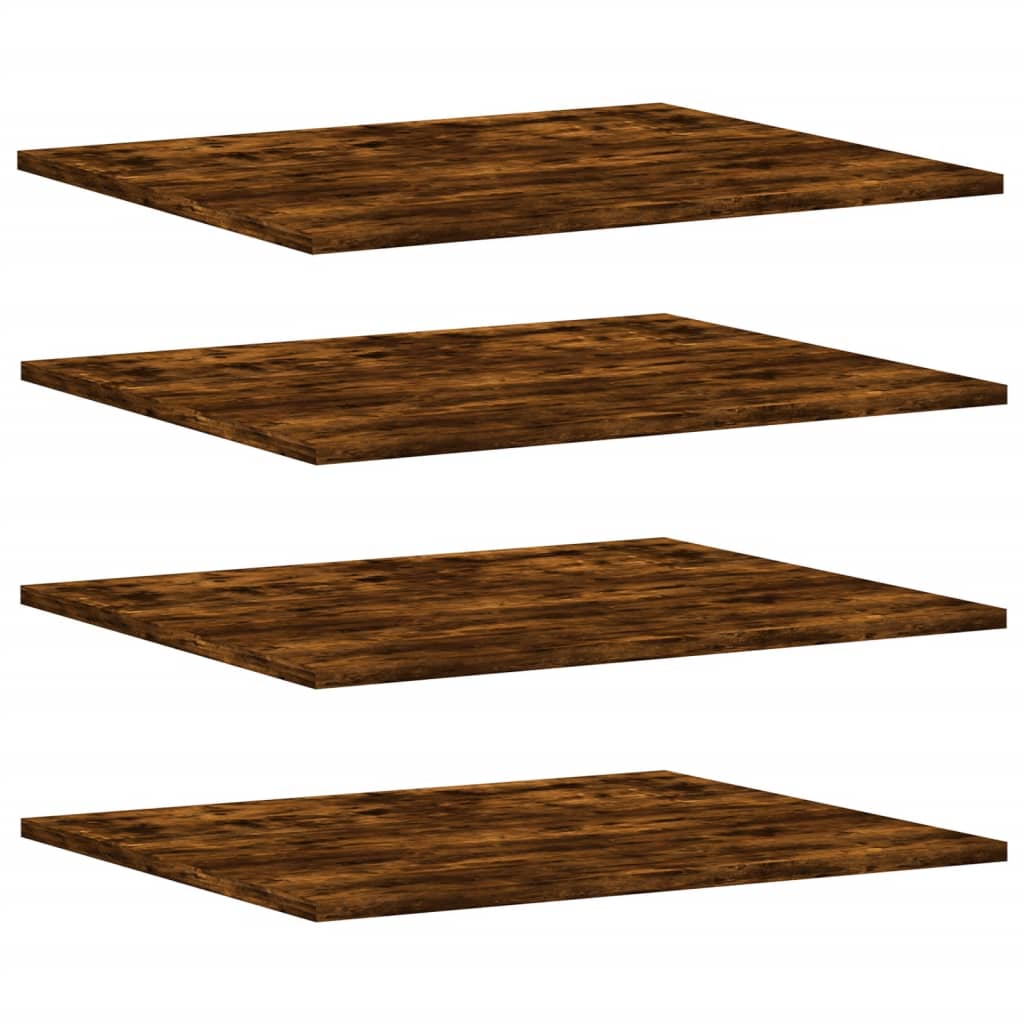 Wandschappen 4 st 60x50x1,5 cm bewerkt hout gerookt eikenkleur Boekenkasten & wandplanken | Creëer jouw Trendy Thuis | Gratis bezorgd & Retour | Trendy.nl