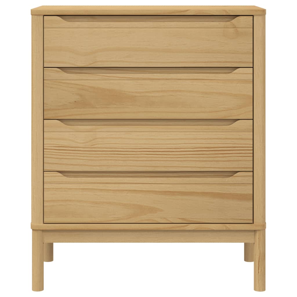 Ladekast FLORO massief grenenhout wasbruin Commodes & ladekasten | Creëer jouw Trendy Thuis | Gratis bezorgd & Retour | Trendy.nl