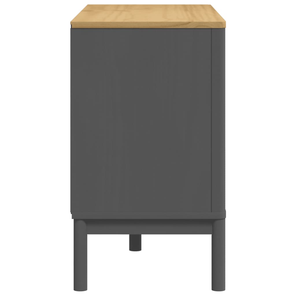 Ladekast FLORO massief grenenhout grijs Commodes & ladekasten | Creëer jouw Trendy Thuis | Gratis bezorgd & Retour | Trendy.nl