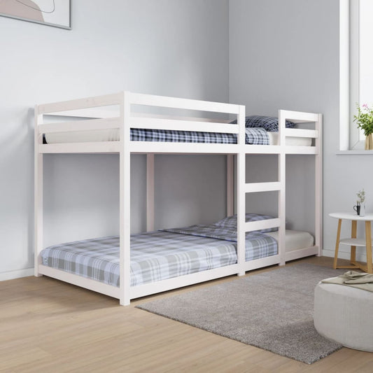 Stapelbed 90x190 cm massief grenenhout wit Bedden & bedframes | Creëer jouw Trendy Thuis | Gratis bezorgd & Retour | Trendy.nl