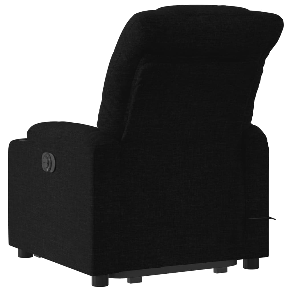 Sta-op-massagestoel elektrisch verstelbaar stof zwart Fauteuils & Relaxfauteuils | Creëer jouw Trendy Thuis | Gratis bezorgd & Retour | Trendy.nl