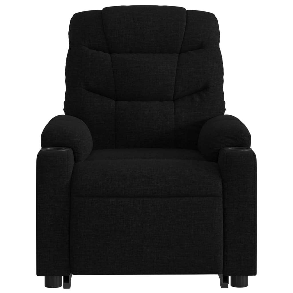 Sta-op-massagestoel elektrisch verstelbaar stof zwart Fauteuils & Relaxfauteuils | Creëer jouw Trendy Thuis | Gratis bezorgd & Retour | Trendy.nl