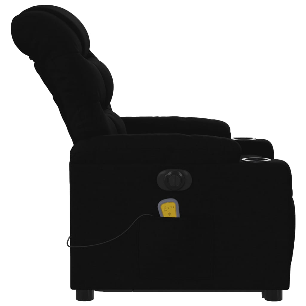 Sta-op-massagestoel elektrisch verstelbaar stof zwart Fauteuils & Relaxfauteuils | Creëer jouw Trendy Thuis | Gratis bezorgd & Retour | Trendy.nl