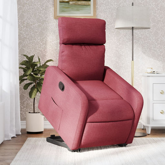 Sta-op-stoel verstelbaar stof wijnrood Fauteuils & Relaxfauteuils | Creëer jouw Trendy Thuis | Gratis bezorgd & Retour | Trendy.nl