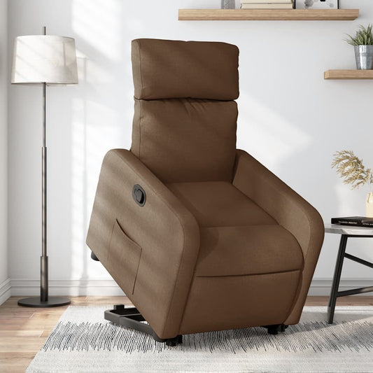 Sta-op-stoel verstelbaar stof bruin Fauteuils & Relaxfauteuils | Creëer jouw Trendy Thuis | Gratis bezorgd & Retour | Trendy.nl