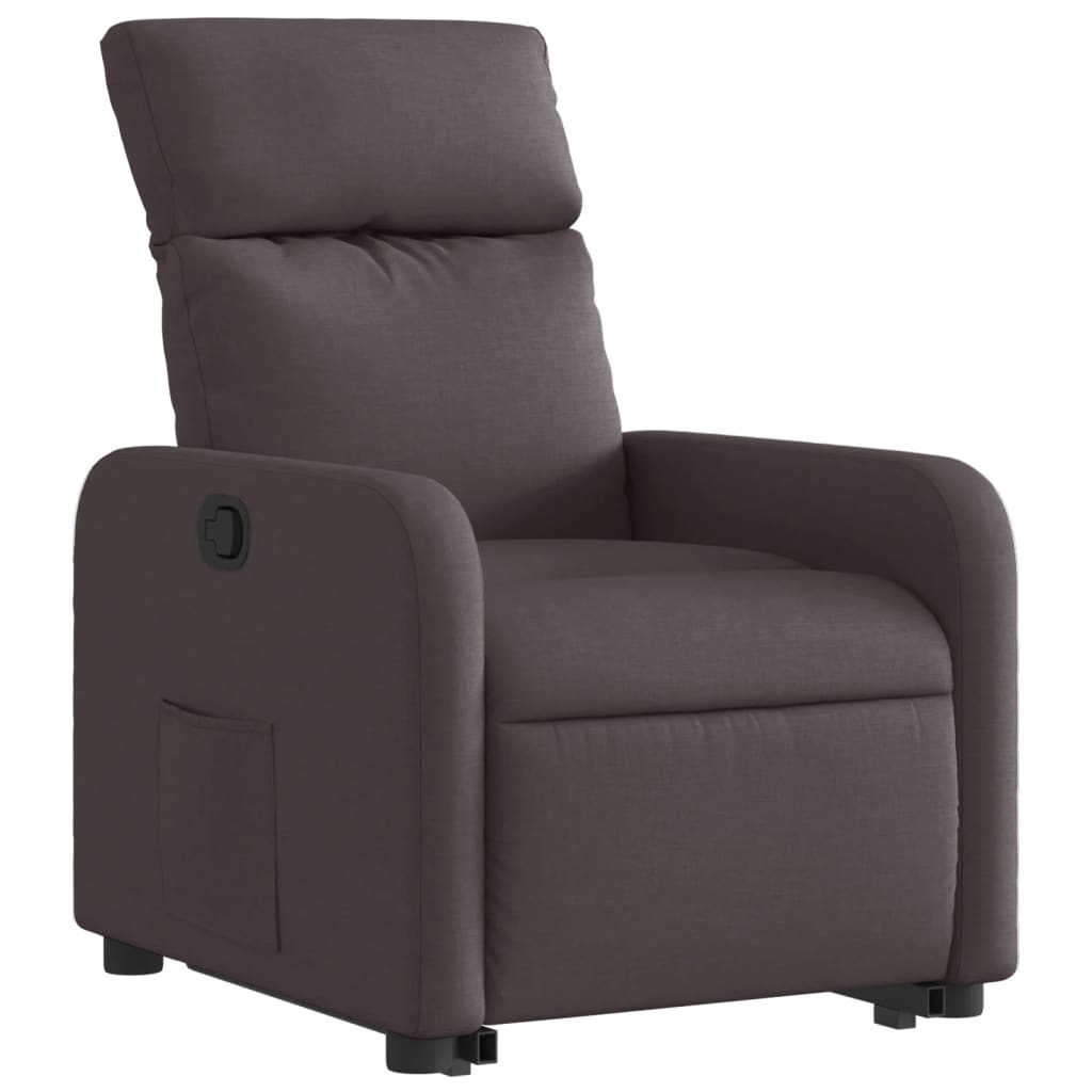 Sta-op-stoel verstelbaar stof donkerbruin Fauteuils & Relaxfauteuils | Creëer jouw Trendy Thuis | Gratis bezorgd & Retour | Trendy.nl