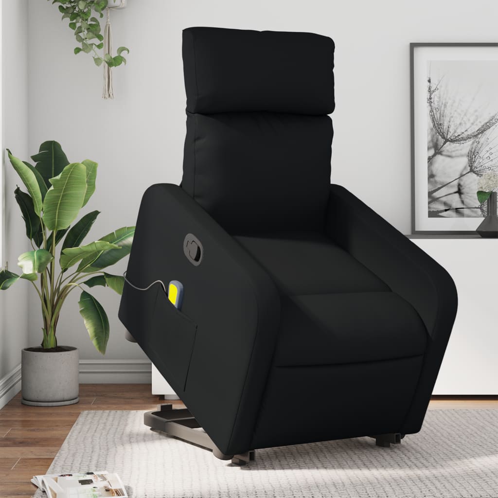 Sta-op-massagestoel verstelbaar kunstleer zwart Fauteuils & Relaxfauteuils | Creëer jouw Trendy Thuis | Gratis bezorgd & Retour | Trendy.nl