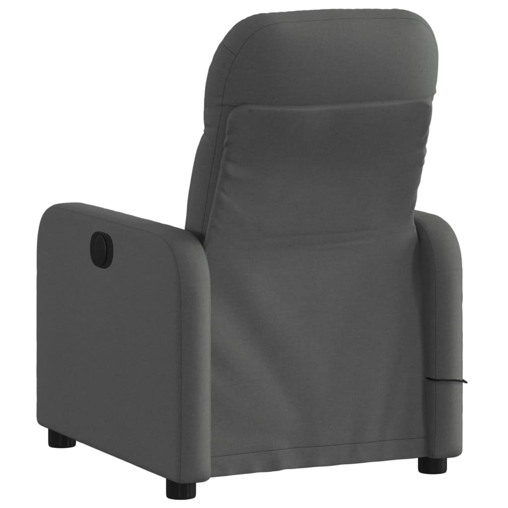 Massagestoel elektrisch verstelbaar stof donkergrijs Fauteuils & Relaxfauteuils | Creëer jouw Trendy Thuis | Gratis bezorgd & Retour | Trendy.nl