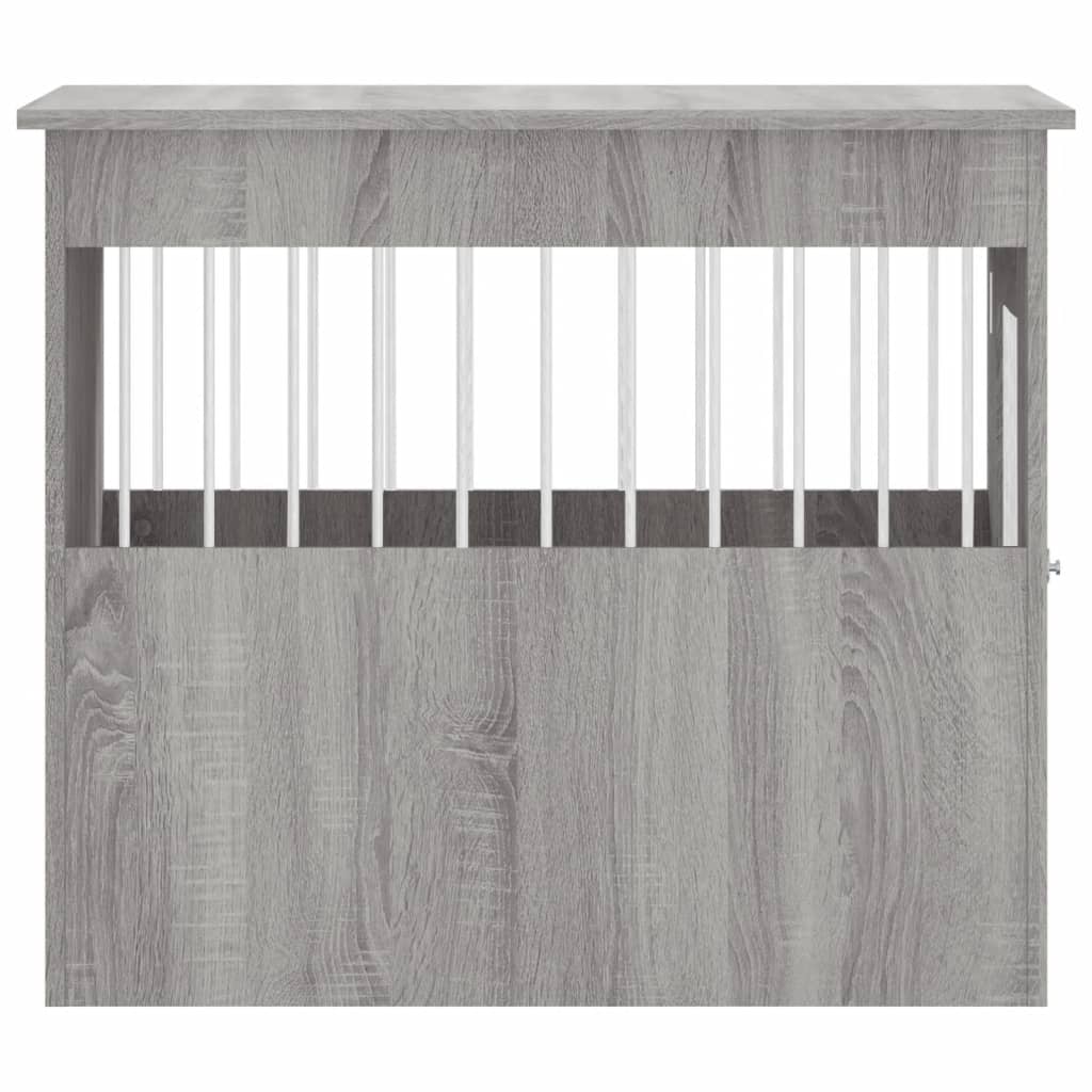 Hondenbench 55 x 80 x 68 cm bewerkt hout grijs sonoma Hondenhokken | Creëer jouw Trendy Thuis | Gratis bezorgd & Retour | Trendy.nl