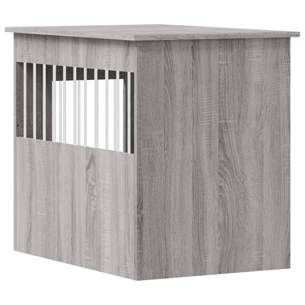 Hondenbench 55 x 80 x 68 cm bewerkt hout grijs sonoma Hondenhokken | Creëer jouw Trendy Thuis | Gratis bezorgd & Retour | Trendy.nl