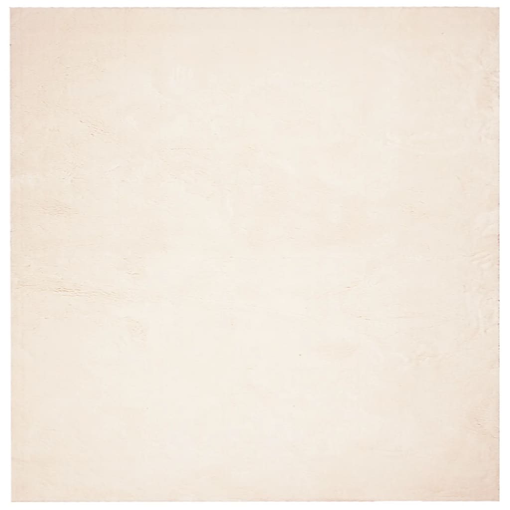 Vloerkleed HUARTE laagpolig zacht wasbaar 240x240 cm beige Vloerkleden | Creëer jouw Trendy Thuis | Gratis bezorgd & Retour | Trendy.nl