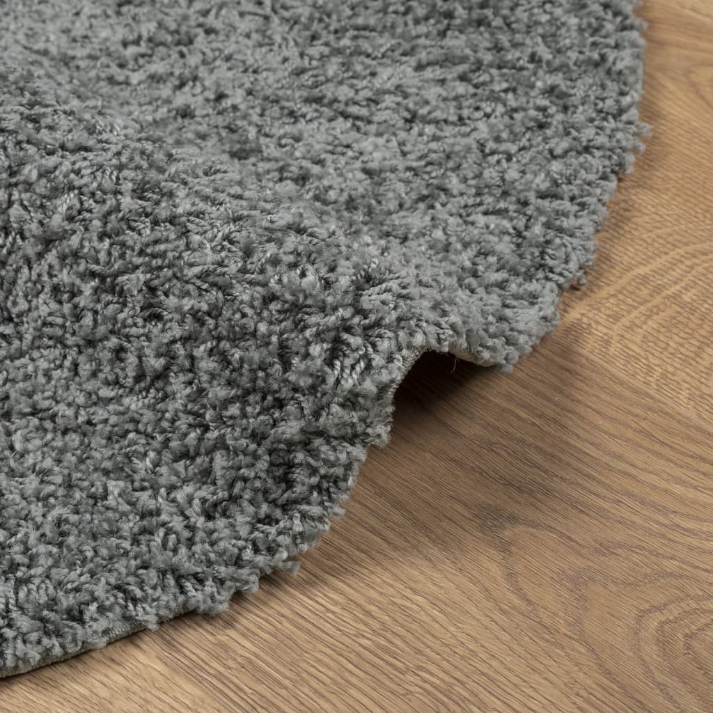 Vloerkleed PAMPLONA shaggy hoogpolig modern Ø 100 cm groen Vloerkleden | Creëer jouw Trendy Thuis | Gratis bezorgd & Retour | Trendy.nl