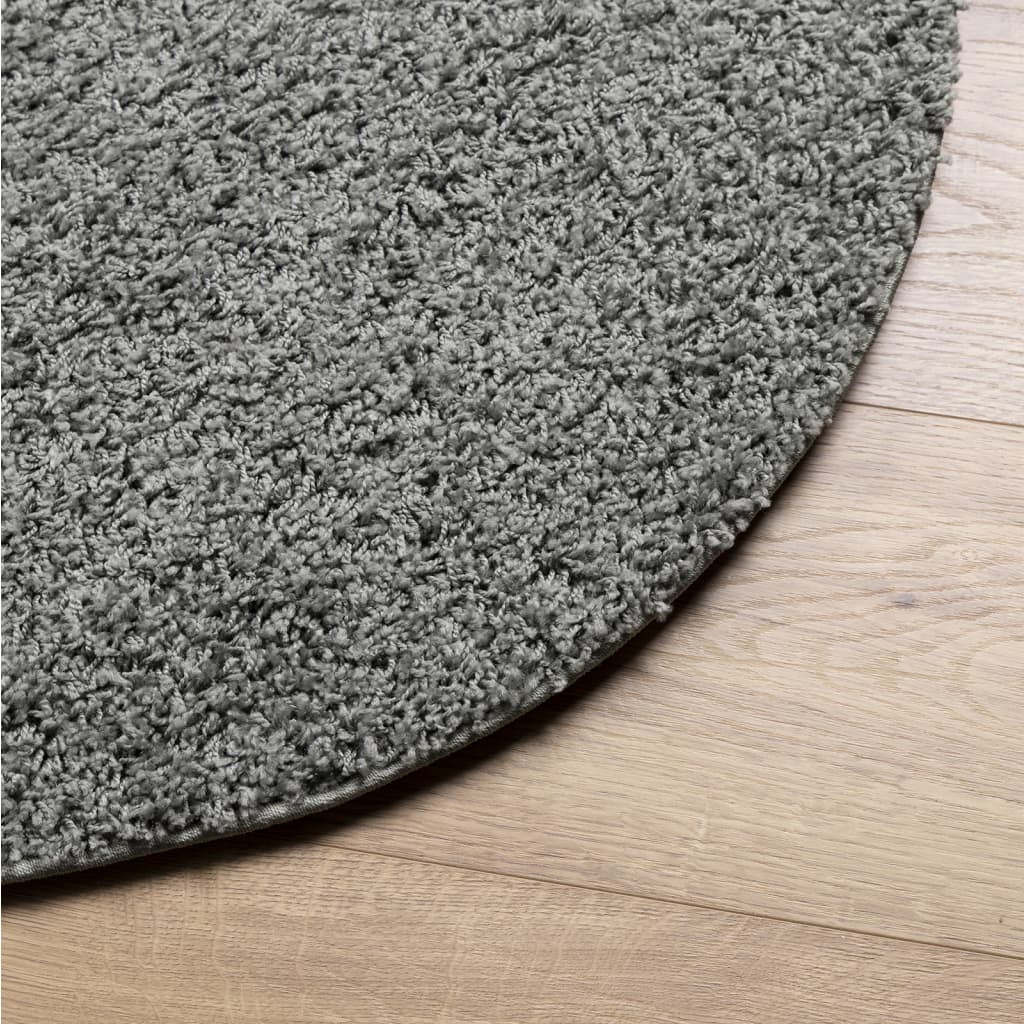 Vloerkleed PAMPLONA shaggy hoogpolig modern Ø 280 cm groen Vloerkleden | Creëer jouw Trendy Thuis | Gratis bezorgd & Retour | Trendy.nl